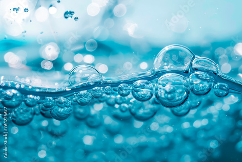 Wallpaper Mural effervescent water background with bubbles. Close up Torontodigital.ca