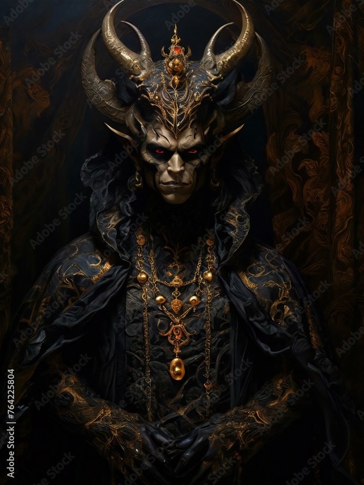 demon in golden robes