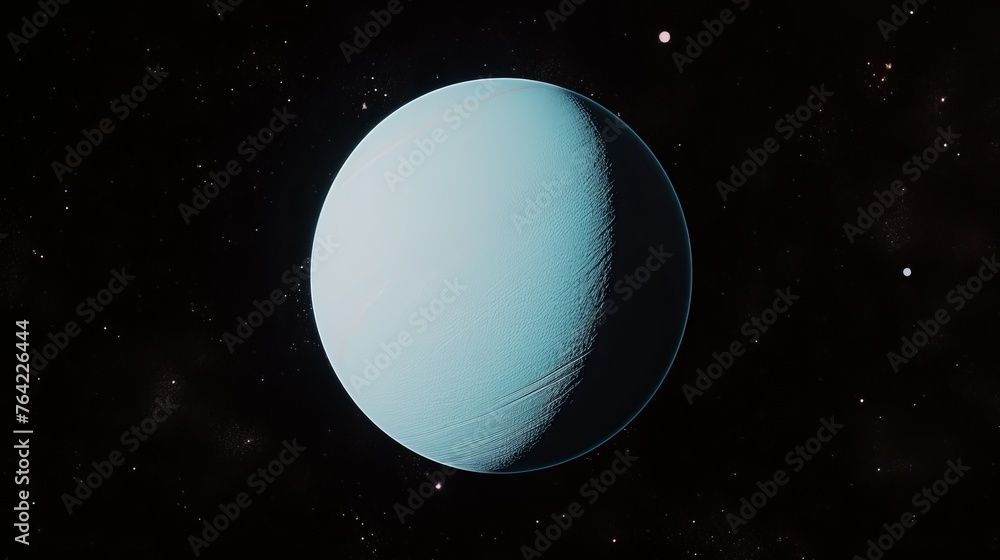 Unique Artistic Representation of Tilted Uranus 
