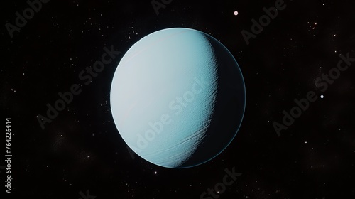 Unique Artistic Representation of Tilted Uranus 