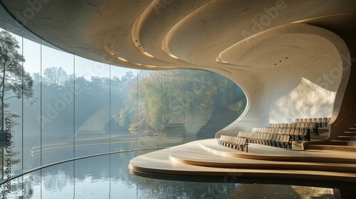 Modern Building With Indoor Pool