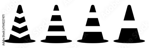 traffic cone road sign