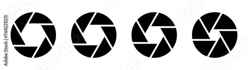 camera iris aperture icon