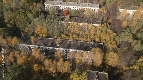 Old Abandoned Buildings In Ghost Town Pripyat, Ukraine - Chernobyl Disaster Exclusion Zone