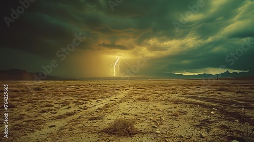 Vulnerable landscape during lightning storm
