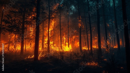Intense Forest Wildfire