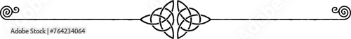 Elegant Celtic Symbols Header - Spiral, Triquetra