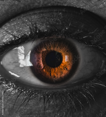 Foto close up of eye