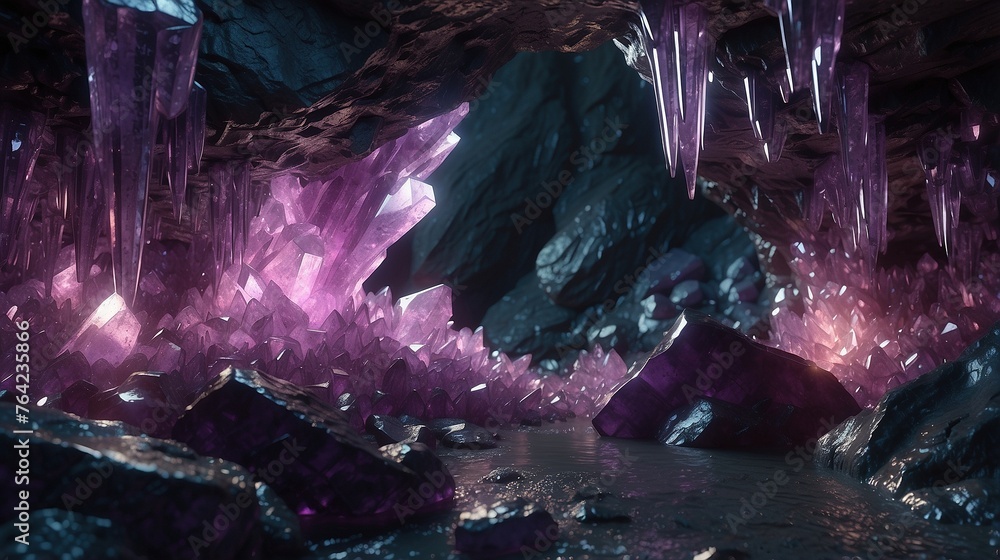 Purple Crystal Cave