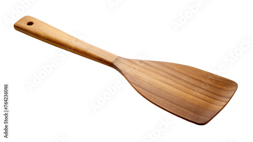 Wooden cooking spatula . isolated on transparent background. photo