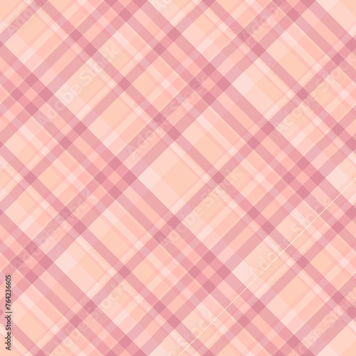 White, pink and yellow sunny summer plaid, Seamless vector check pattern suitable for fashion, home decor and stationary.