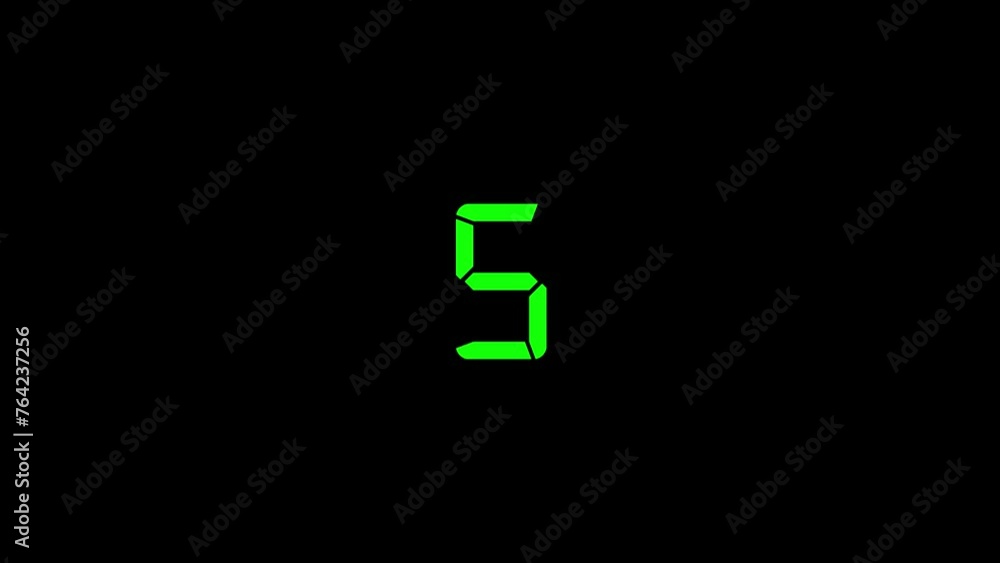 10 seconds countdown timer animated on a black background. 10 seconds countdown timer animated on a black background.
