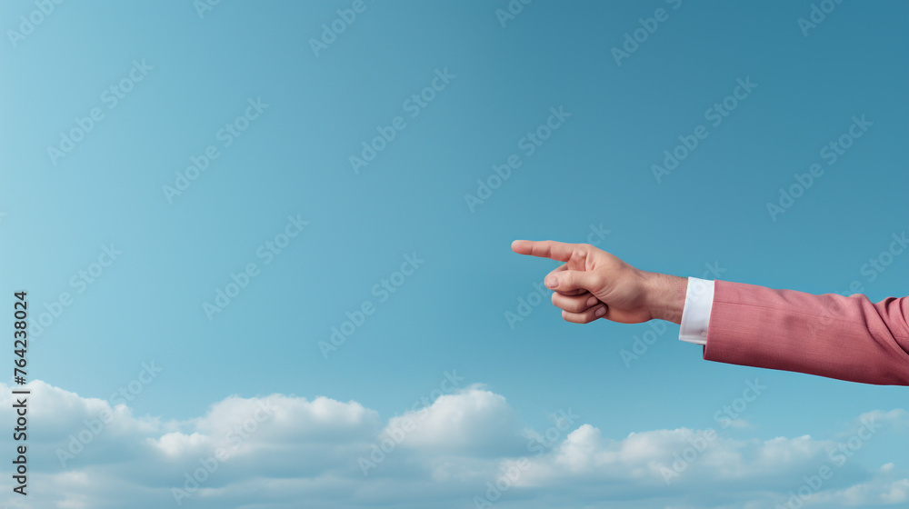 a hand with a finger pointing, in a style of advertisment, ad campaign сreated with Generative Ai a hand with a finger pointing, in a style of advertisment, ad campaign сreated with Generative Ai