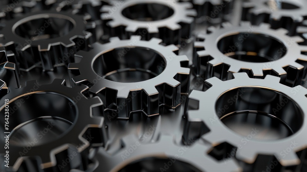 3d illustration of gear wheels of machinery texture background. AI generated image 3d illustration of gear wheels of machinery texture background. AI generated image
