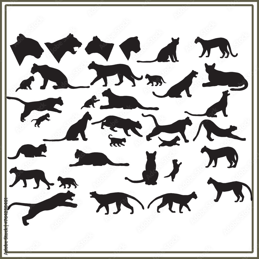 Jungle animal Silhouette collection Jungle animal Silhouette collection