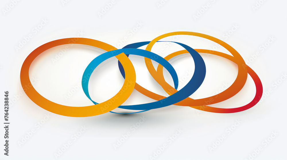 Interconnected Circles: Symbol of Team Unity. Generative AI Interconnected Circles: Symbol of Team Unity. Generative AI