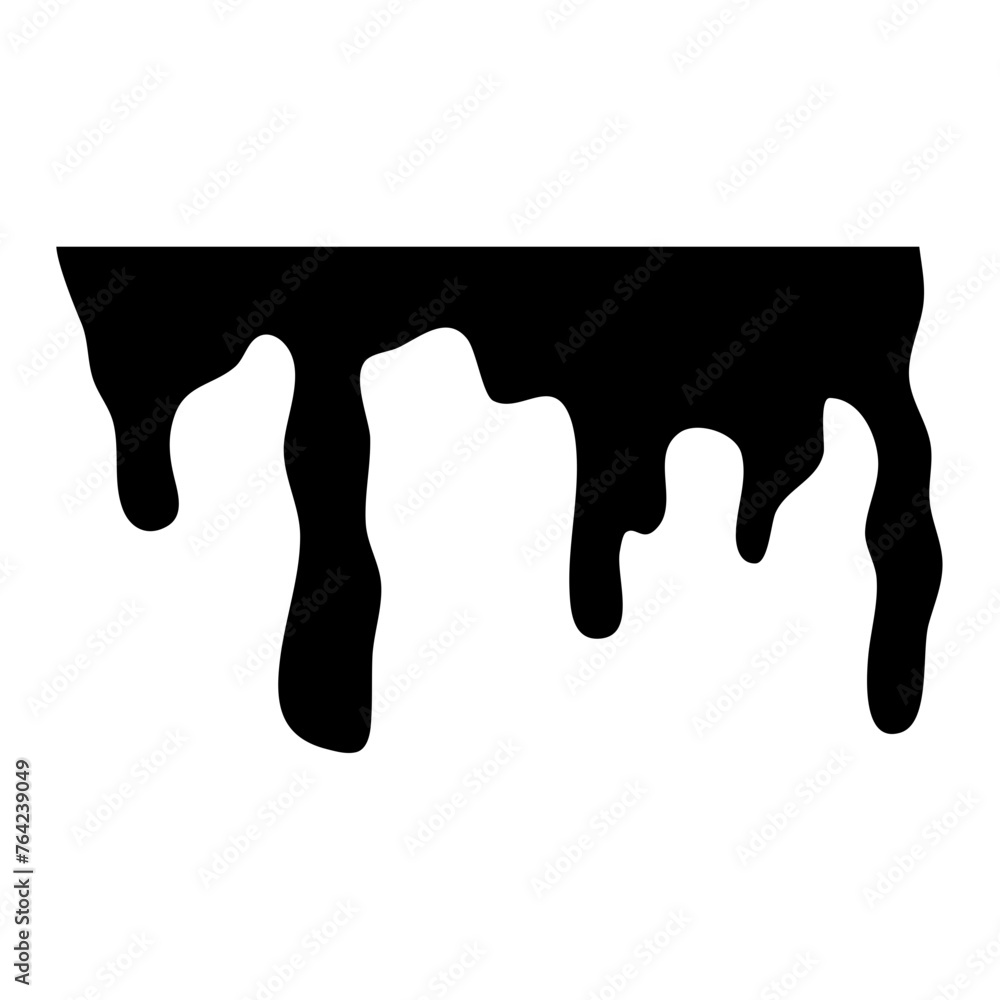 Drip paint. Drip paint silhouette. Set of dripping liquid. Vector illustration Drip paint. Drip paint silhouette. Set of dripping liquid. Vector illustration