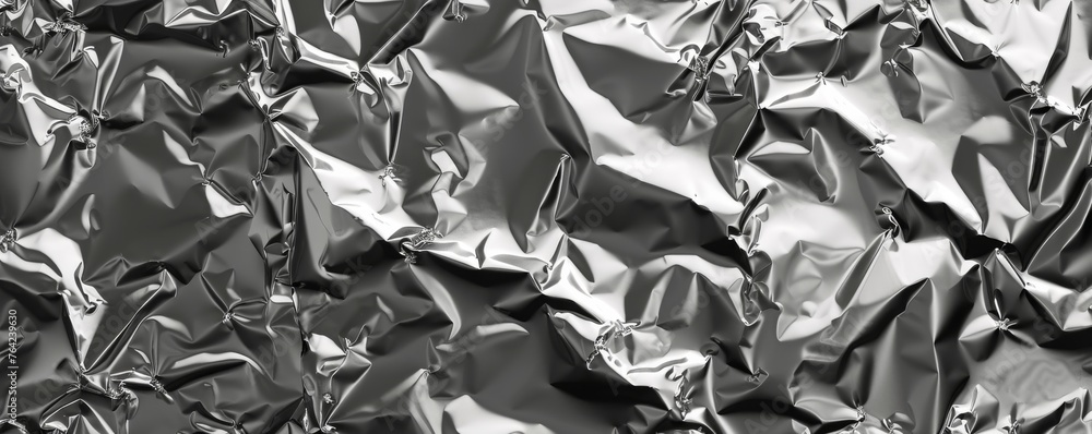Crumbled foil texture background Crumbled foil texture background