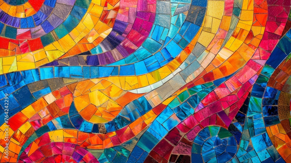 Fototapeta premium Colorful Wave Painting