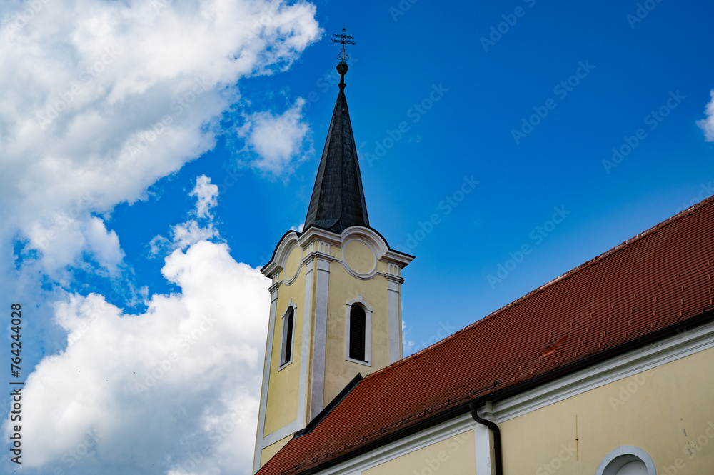 Old catholic church exterior in Austria