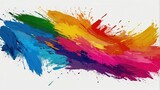 Vibrant Watercolor Brush Stroke