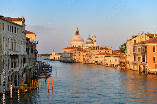 View of the Basilica of Santa Maria della Salute  Venice  Italy
