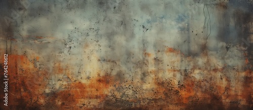 Rusted metal abstract sky art background