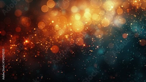 Blurry Colorful Lights in the Dark