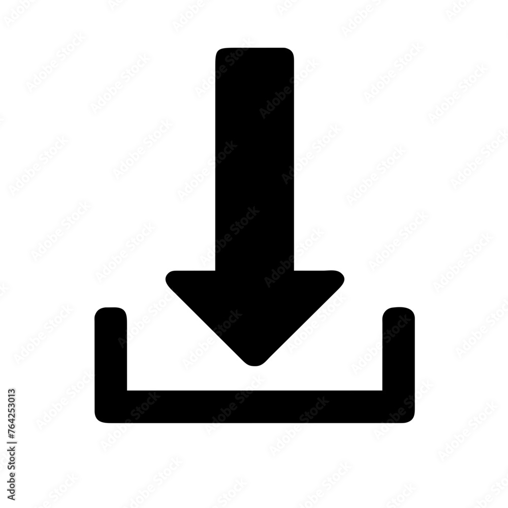 Download button icon vector graphic element symbol illustration on a Transparent Background Download button icon vector graphic element symbol illustration on a Transparent Background