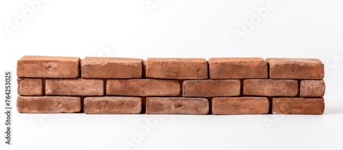Brick stack on white surface