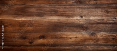 Close up of textured wooden wall with brown stain