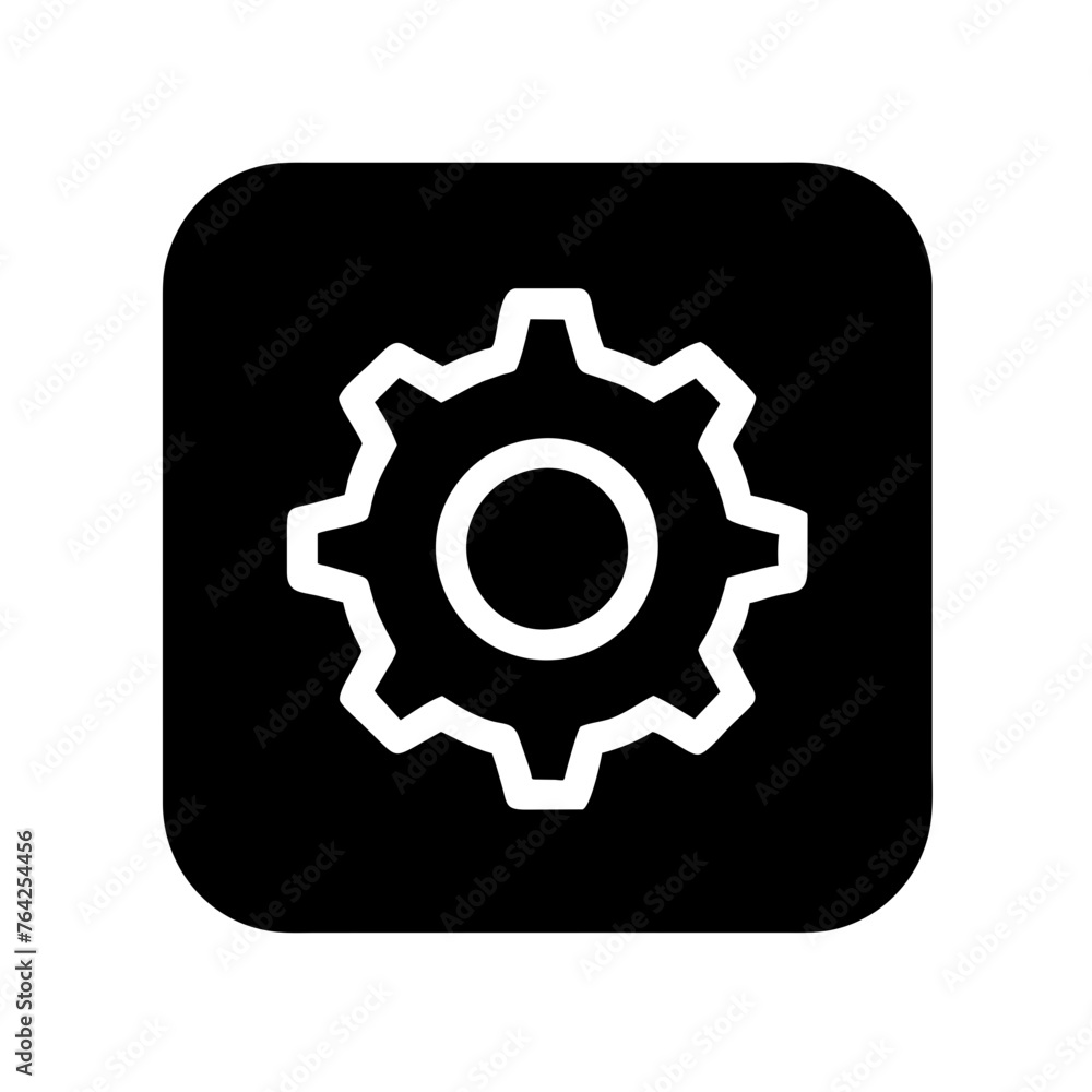 Settings vector icon illustration silhouette clipart element symbol on a Transparent Background Settings vector icon illustration silhouette clipart element symbol on a Transparent Background