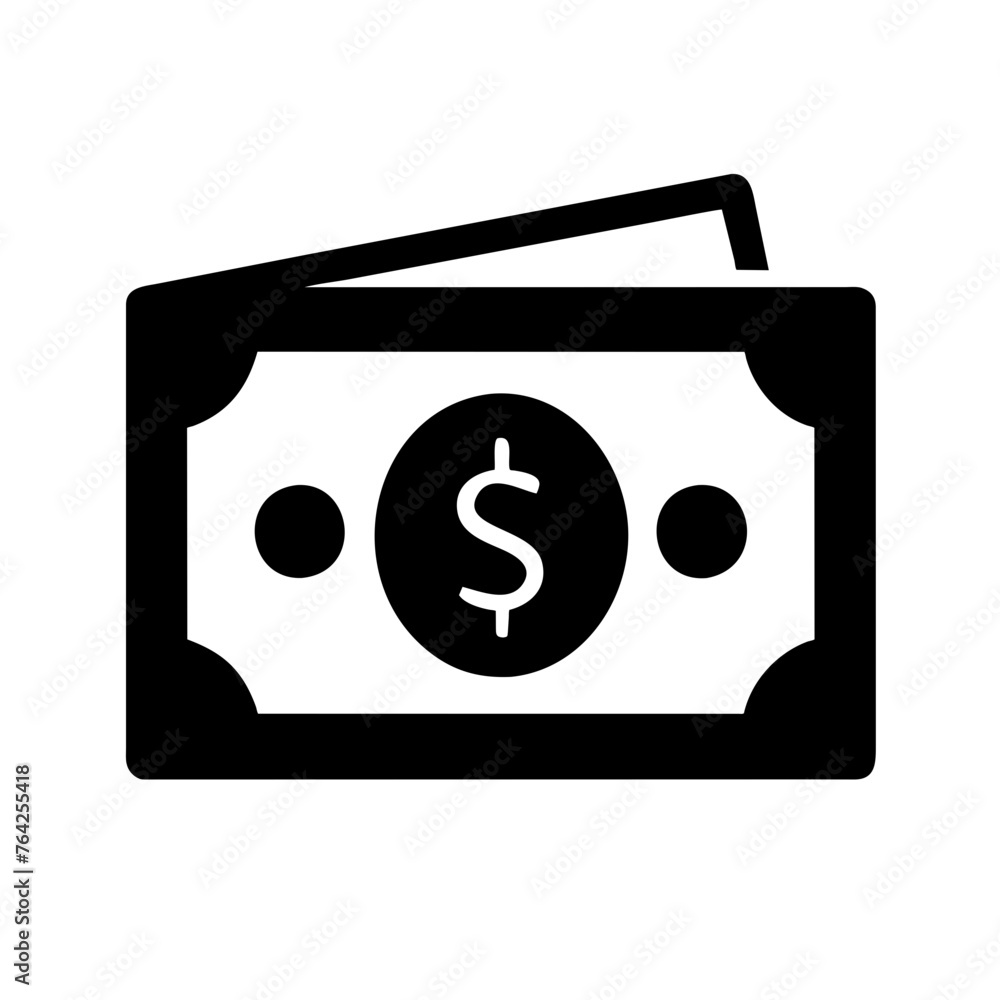 Dollar sign money icon vector symbol illustration on a Transparent Background Dollar sign money icon vector symbol illustration on a Transparent Background