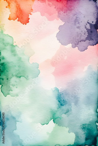 Watercolor Dream: Soft Washes and Mixed Tones. generative AI © EVISUAL