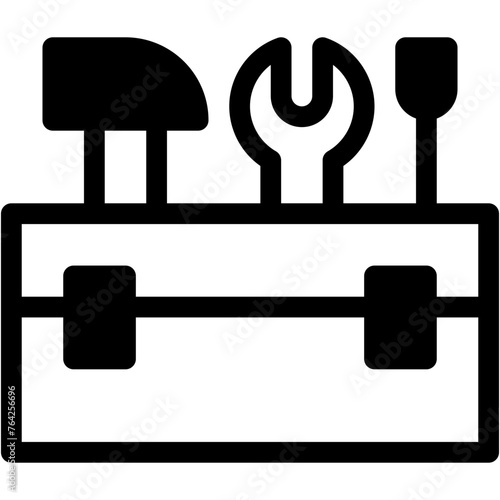 Box, carpenter, tool box, repair, kit Icon