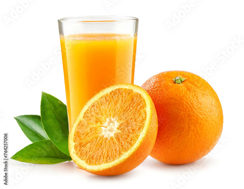 Orangensaft isoliert auf wei  en Hintergrund  Freisteller