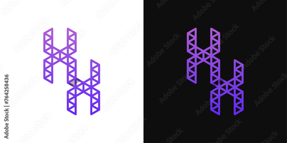 Letters XX Polygon Logo, suitable for business related to polygon with XX initials Letters XX Polygon Logo, suitable for business related to polygon with XX initials