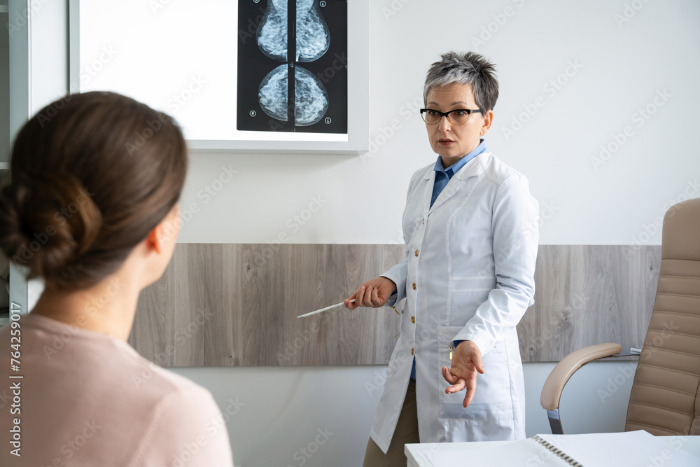 Fototapeta premium Patient Undergoing Diagnostic Examination in Clinic.