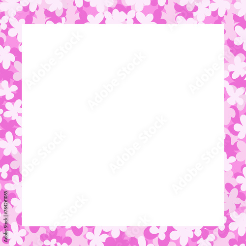 The frame is in a floral frame. A page with empty space and colors in the background.