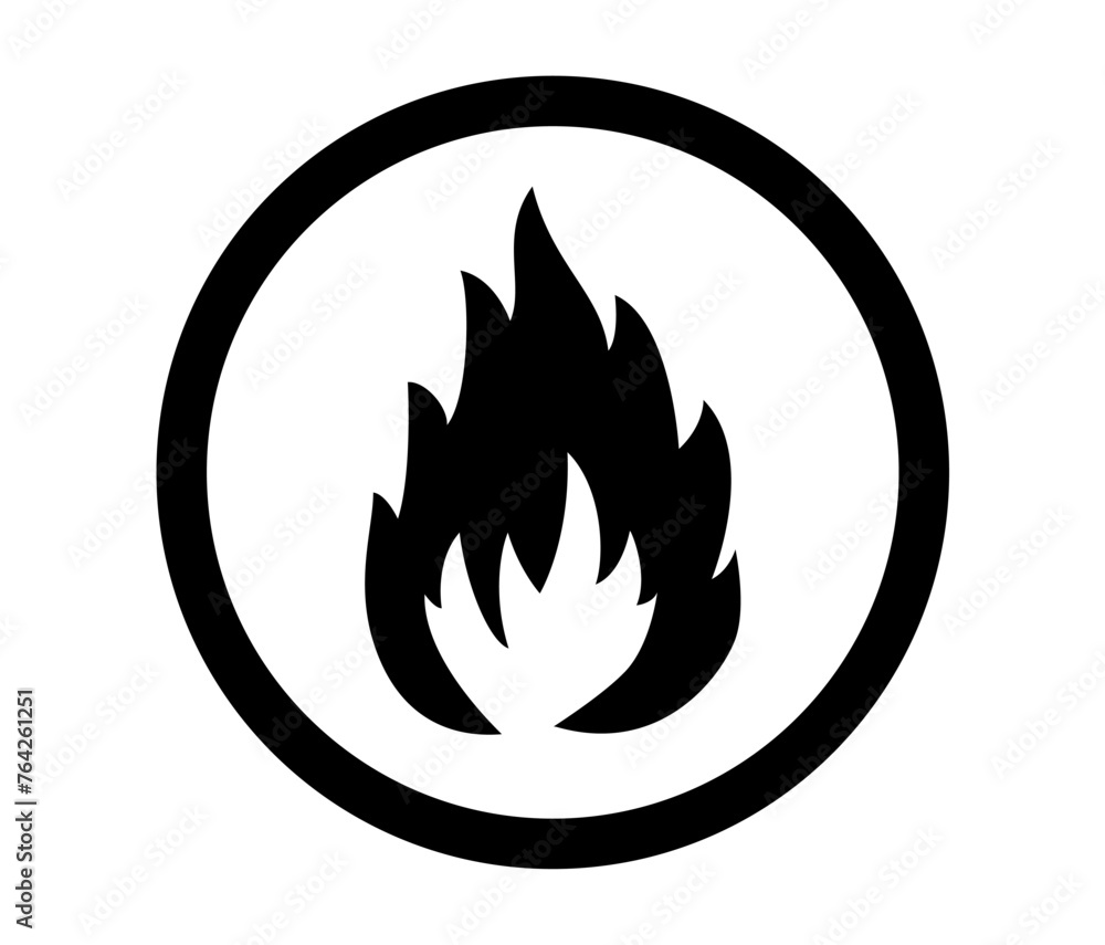 flame material warning sign flame material warning sign