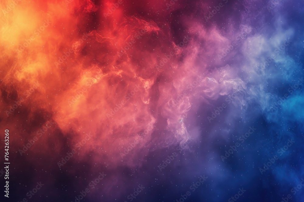 Cosmos abstract background features a colorful and dreamy depiction of a galaxy nebula - obrazy, fototapety, plakaty 