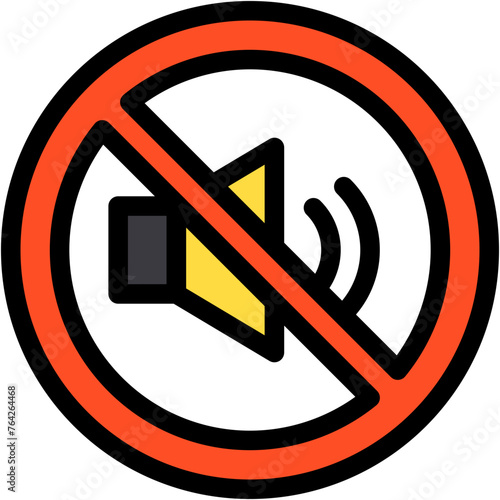 No Noise, Not Allowed, Prohibition, Forbidden, Sign, Signal Icon