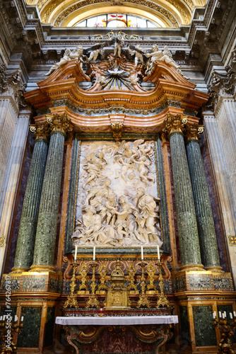 Interior of Church Sant'Agnese in Agone at Piazza Navona in Rome, Italy	
 photo