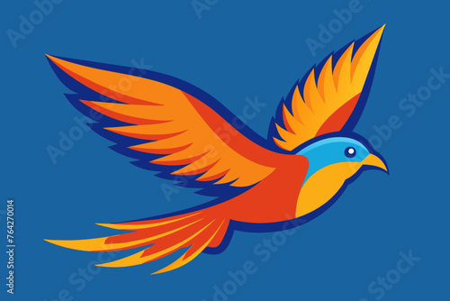 flying bird icon vector