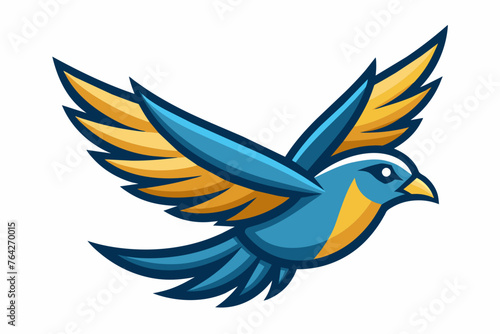flying bird icon vector
