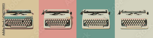 Four vectors of typing machines