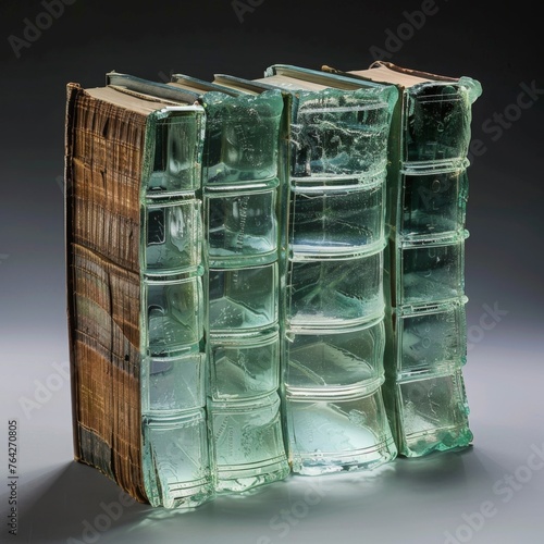 books made out of glass