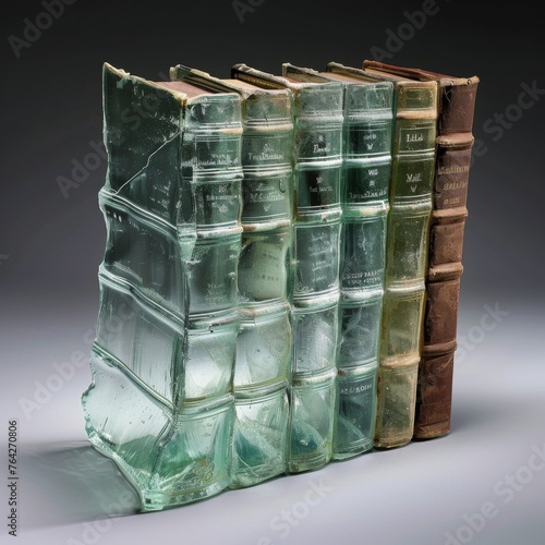 books made out of glass