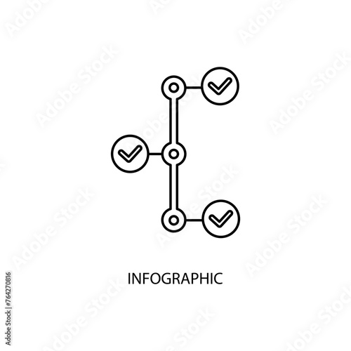 infographic concept line icon. Simple element illustration. infographic concept outline symbol design.