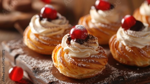 Indulge in the Italian tradition with delectable Zeppole pastries, perfect for any sweet tooth craving.